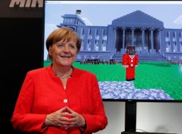 Ангела Меркель на Gamescom 