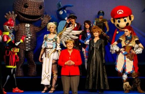 Ангела Меркель на Gamescom 