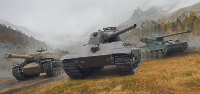 Скидки на ветки танков T110E4, E 50 Ausf. M и AMX 13 105 в октябре World of Tanks