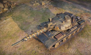 Мод на замену T 55A на T-55 «Разряд» в World of Tanks