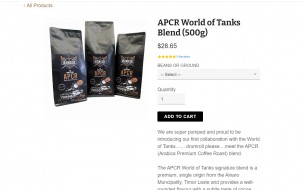 Запуск благотворительного брендированного кофе «World of Tanks APCR»