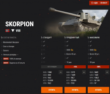 Skorpion and Skorpion G in World of Tanks Premium Shop