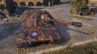 Настраиваемый 2D-cтиль «Огненный волк» для режима Натиск в Мире танков