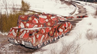 2D-стиль «Красная шуба» в Мире танков