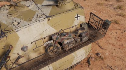 3D-стиль «Панцершифф» на танк Jagdpanzer E 100.