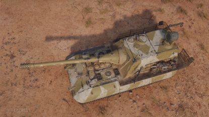 3D-стиль «Панцершифф» на танк Jagdpanzer E 100.