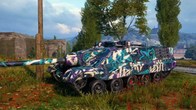 Покупной 2D-стиль «Yusha штурмовой» в Битве блогеров 2021 World of Tanks