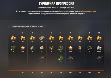 Обновление ежедневных турниров с 20 октября в Мире танков