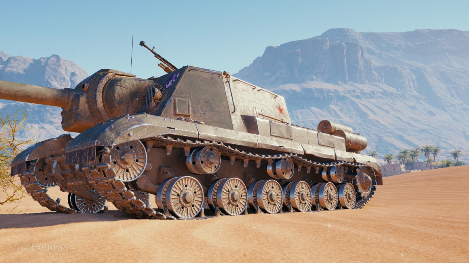 Скриншоты HD модели танка ИСУ-152К в World of Tanks.