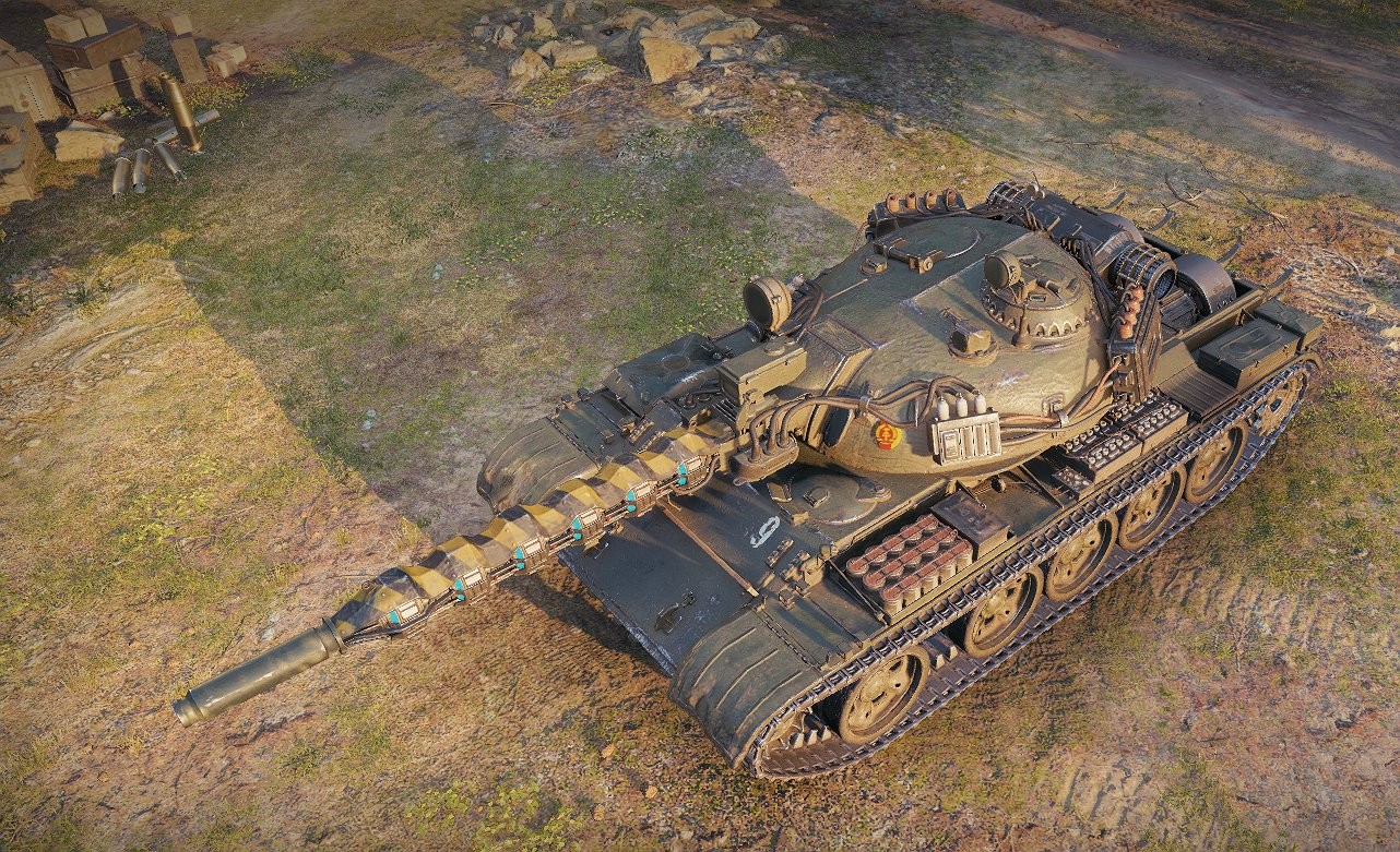 Мод на замену T 55A на T 55 Разряд в World of Tanks WOT. 