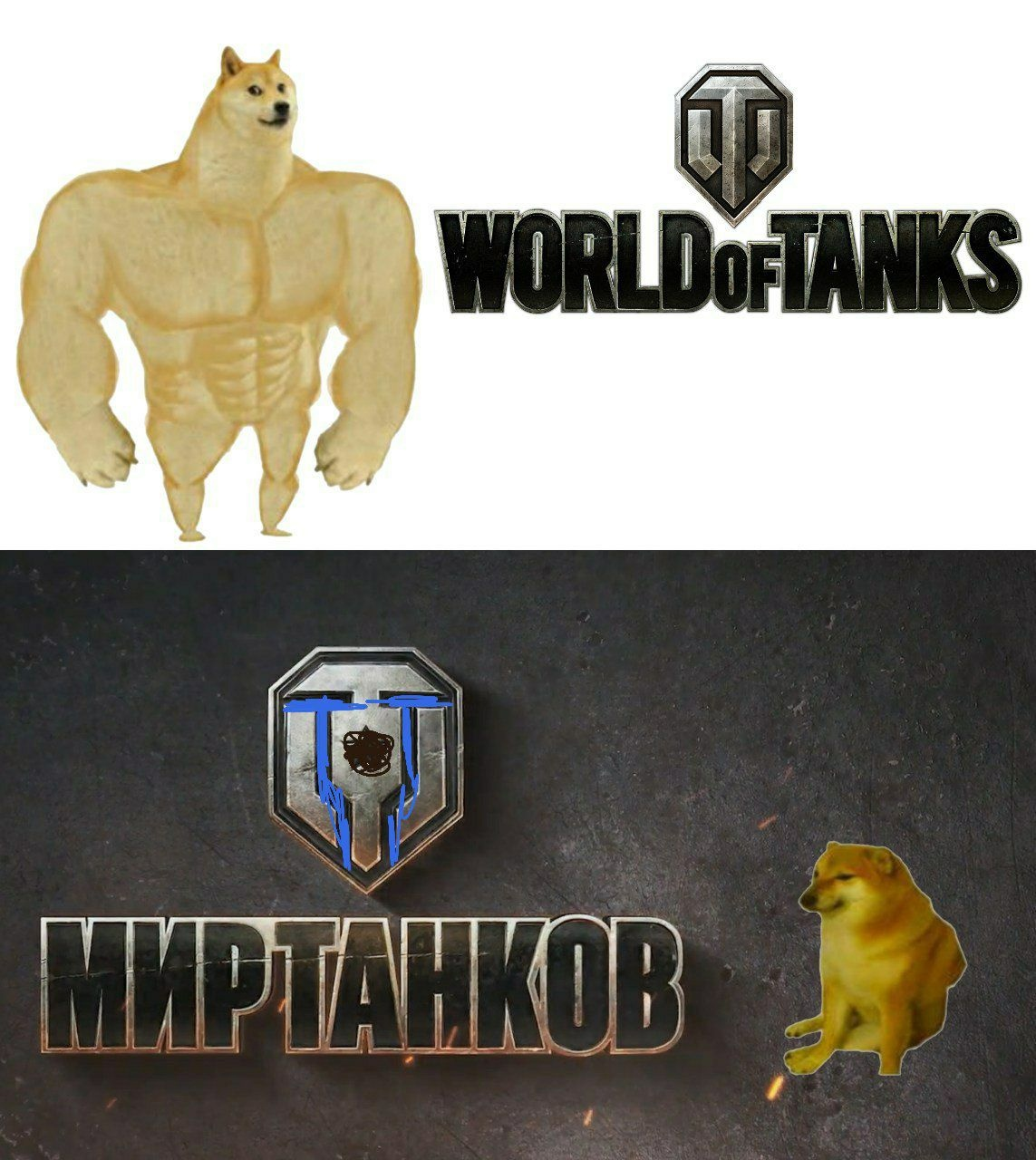 Новый оф. логотип игры Мир танков (RU) от Лесты.