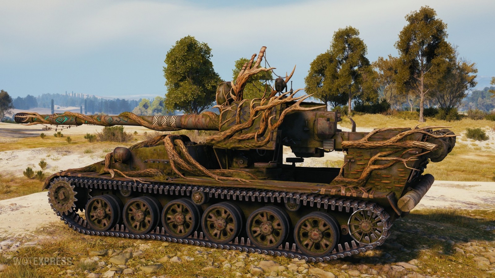 Показ танка «Лесной дух» с вшитым 3D-стилем в Мире танков