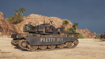 Бомбезный 3D-стиль: «Pretty fly» на танк TL-1 LPC в World of Tanks