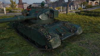 Хороший 3D-стиль «Четырёхлистный клевер» на танк FV4202 World of Tanks