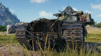 3D-стиль «Пайплайн» на на танк M48A5 Patton. Награда 2 сезона Боевого пропуска WOT
