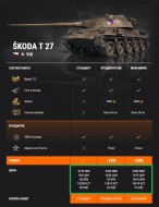 Škoda T 27 премиум танк недели в World of Tanks