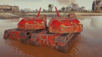 Новый камуфляж: «Красное золото» в World of Tanks