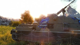 Эмблема, надпись, командир, медаль и большая декаль EviL_GrannY в Битве блогеров 2021 World of Tanks