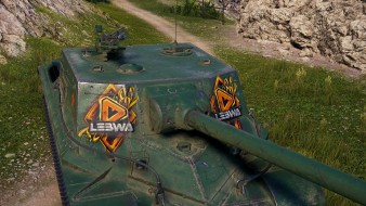 Эмблема, надпись, командир, медаль и большая декаль LeBwa в Битве блогеров 2021 World of Tanks