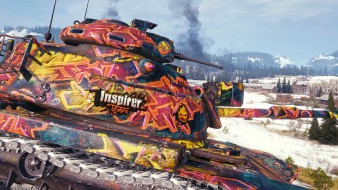 Наградной 2D-стиль «Inspirer наградной» в Битве блогеров 2021 World of Tanks