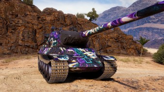 Покупной 2D-стиль «Vspishka штурмовой» в Битве Блогеров 2021 World of Tanks