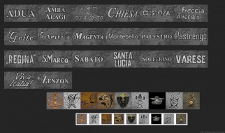 Эксклюзивные надписи и эмблемы для «макаронников» (Италии).