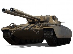 The first US double-barreled TS-54 tank at the World of Tanks Supertest