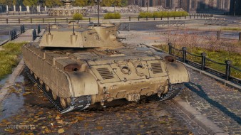 Screenshots of the TS-54 tank from the World of Tanks supertest