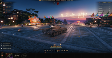 Новый вечерний ангар для события «Гонка драконьих лодок» на китайском кластере World of Tanks