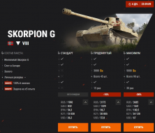 Skorpion и Skorpion G в Премиум магазине World of Tanks