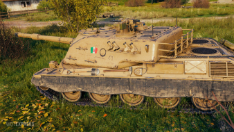 Screenshots of the Controcarro 3 Minotauro tank from the World of Tanks supertest
