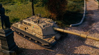 Screenshots of the Controcarro 3 Minotauro tank from the World of Tanks supertest