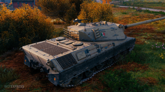 Screenshots of the Controcarro 1 Mk. 2 tank from the World of Tanks supertest