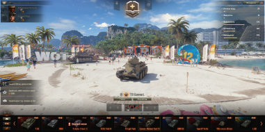 New summer hangar for the 12th anniversary of World of Tanks