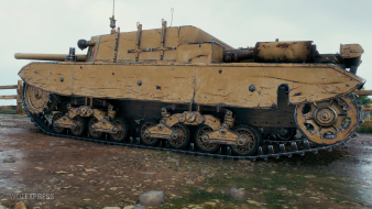 Скриншоты танка Semovente M43 Bassotto из обновления 1.18 в World of Tanks