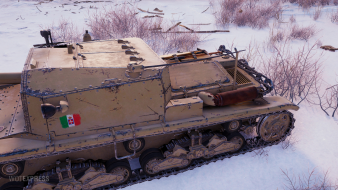 Скриншоты танка Semovente M41 из обновления 1.18 World of Tanks