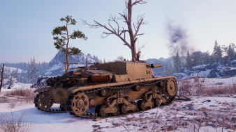 Screenshots of the Semovente M41 tank from World of Tanks update 1.18
