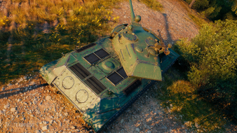 Screenshots of the WZ-111 model 6 tank from the World of Tanks supertest
