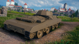 Screenshots of M16/43 Carro Celere Sahariano gift tank from World of Tanks supertest