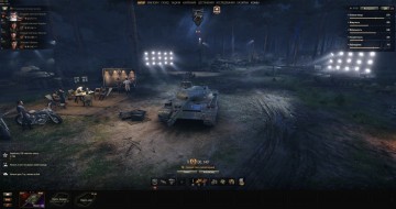 Новый ночной ангар для режима «Натиск» World of Tanks
