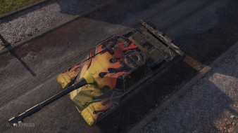 2D-стиль «Пламя » из 1.23.1 World of Tanks