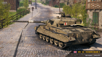 Новый танк Vickers Mark 3 на супертесте Мира танков