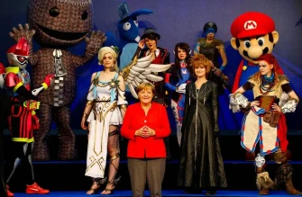 Ангела Меркель на Gamescom