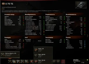 Тяжёлый танк E 75 TS на супертесте World of Tanks