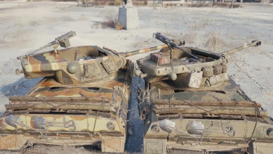 Super Hellcat скриншоты и сравнение с обычным M18 Hellcat в World of Tanks