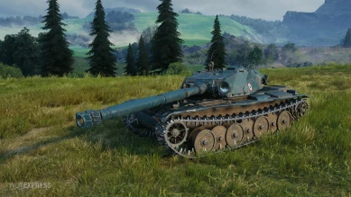 Скриншоты HD модели танка Bat.-Châtillon Bourrasque в World of Tansk