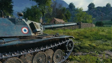 Скриншоты HD модели танка Bat.-Châtillon Bourrasque в World of Tansk