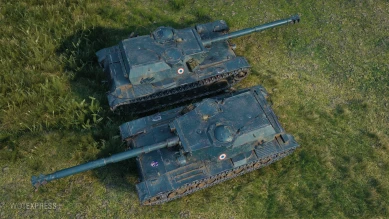 Скриншоты HD модели танка Bat.-Châtillon Bourrasque в World of Tansk