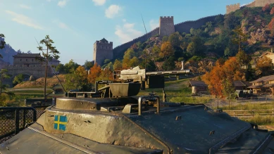 Скриншоты HD модели Strv K в World of Tanks