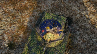 Две большие декали в пакете «Космос» Twitch Prime World of Tanks